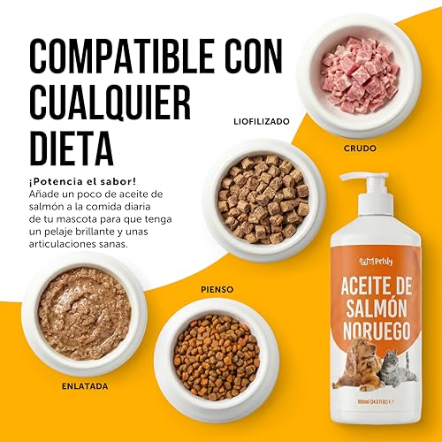 Thumbnail 4 de Petsly Aceite de Salmón para Perros y Gatos (1L) – 100% Natural y Puro con Omega 3, 6 y 9