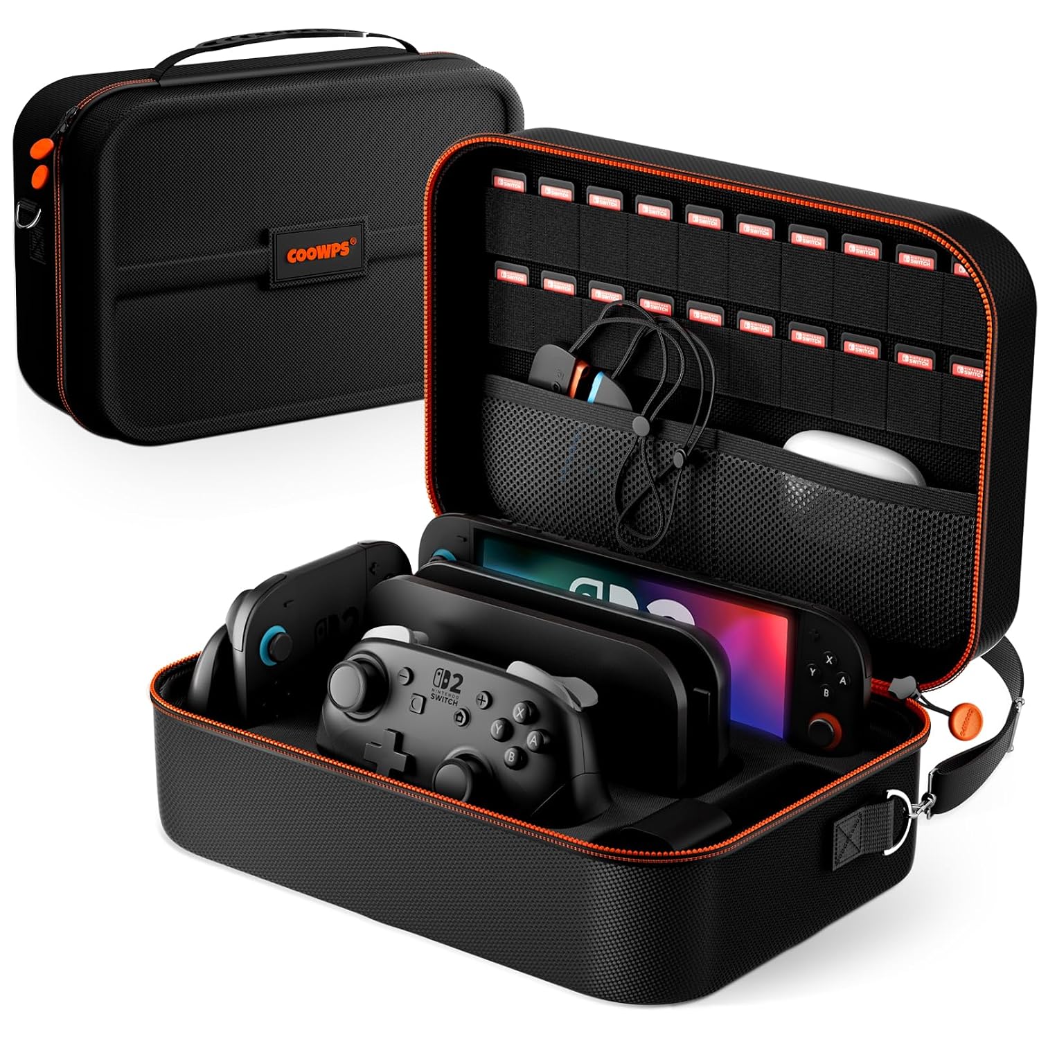 Detalle de ZOZOVR Switch 2 Tasche 20 Kartenfächer