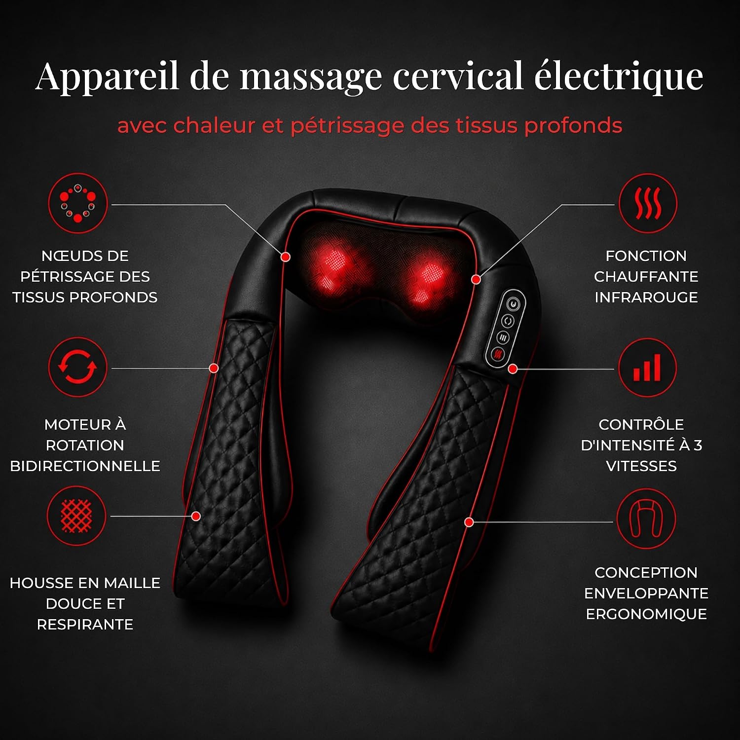 Thumbnail 2 de Essy Masseur Cervical Shiatsu Nuque Épaules