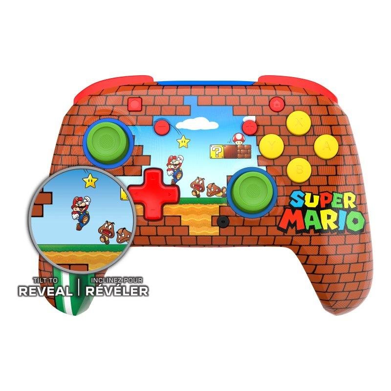 Detalle 2 de Turtle Beach Rematch Wireless Mario Bricks para Nintendo Switch (multicolor)