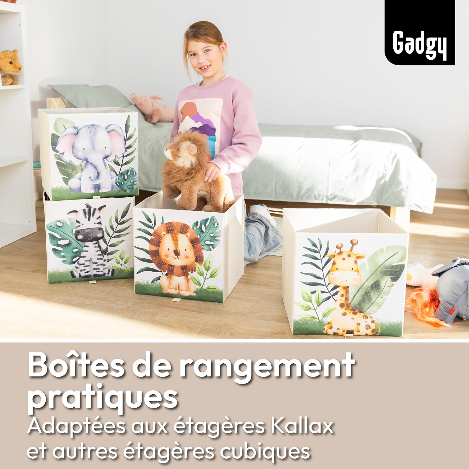 Detalle 2 de Gadgy Aufbewahrungsbox Kinder scatola portaoggetti 33x33x33 cm