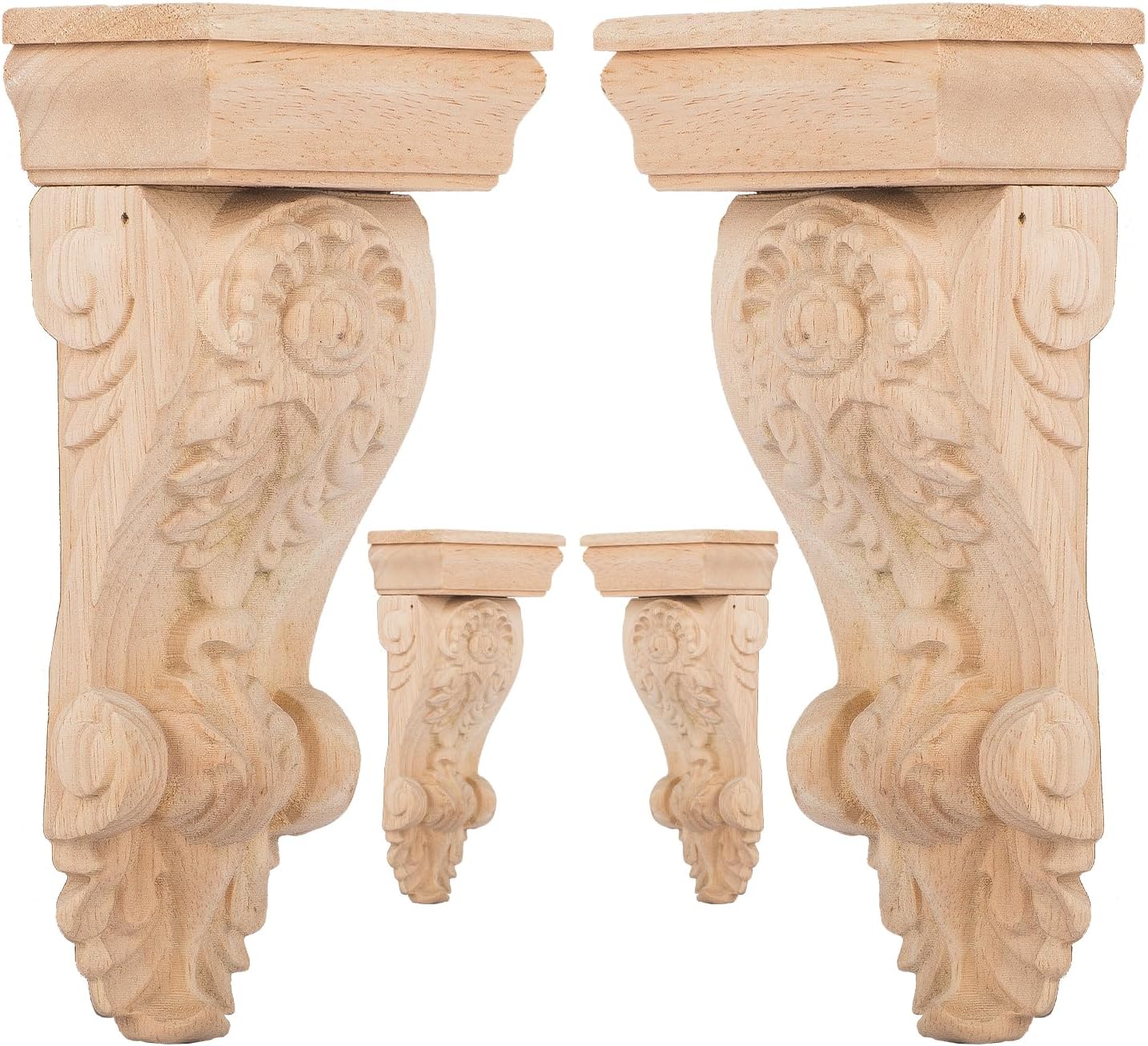 Thumbnail 6 de TCHOSUZ Wood Carved Corbels, Hardwood