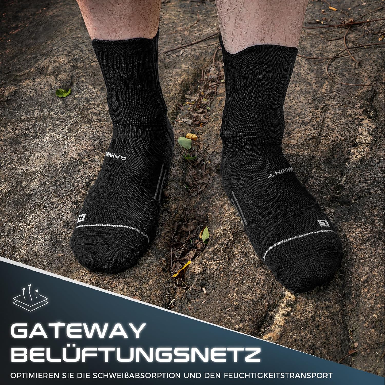 Detalle 1 de Rahhint Rahhint Coolmax Wandersocken 3er Set