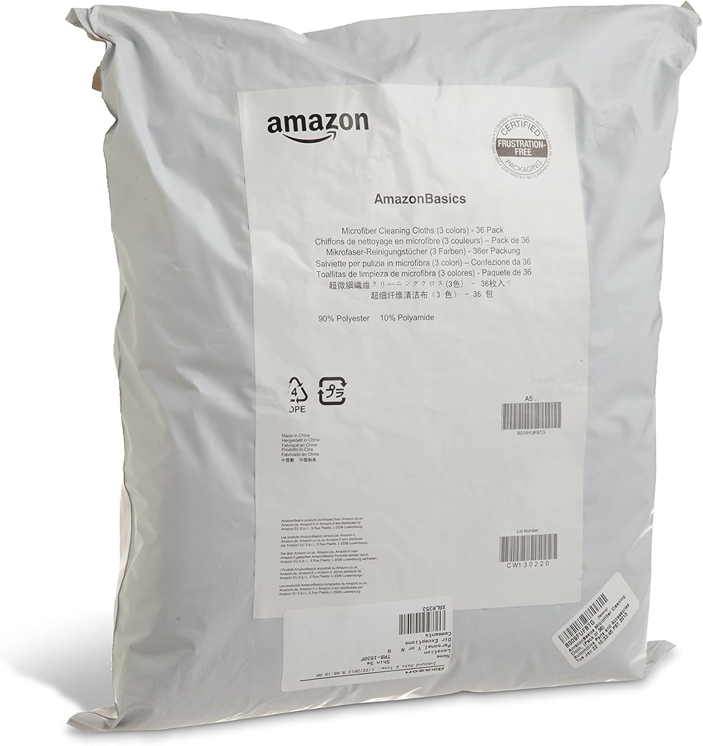 Thumbnail 5 de Amazon Basics Mikrofaser-Reinigungstücher, 36 Stück, 30,5 x 40,5 cm (Blau/ Gelb/ Weiß)