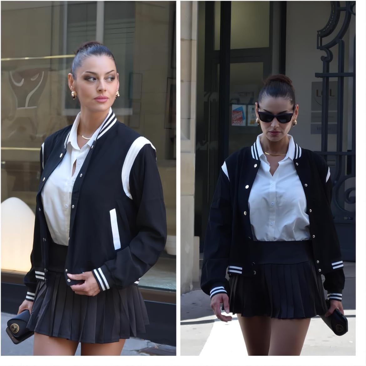 Detalle 2 de Zeagoo Women's Bomber Jacket