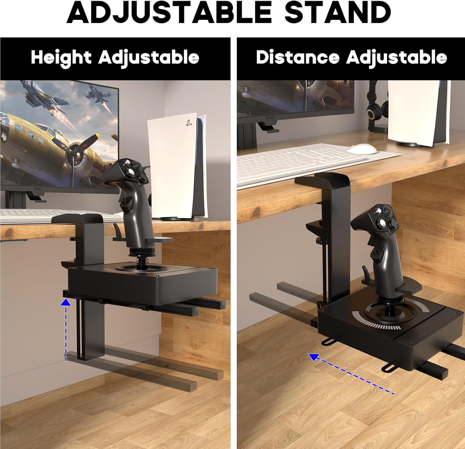 Thumbnail 2 de DIWANGUS UK Hotas Desk Mount for HOTAS joysticks