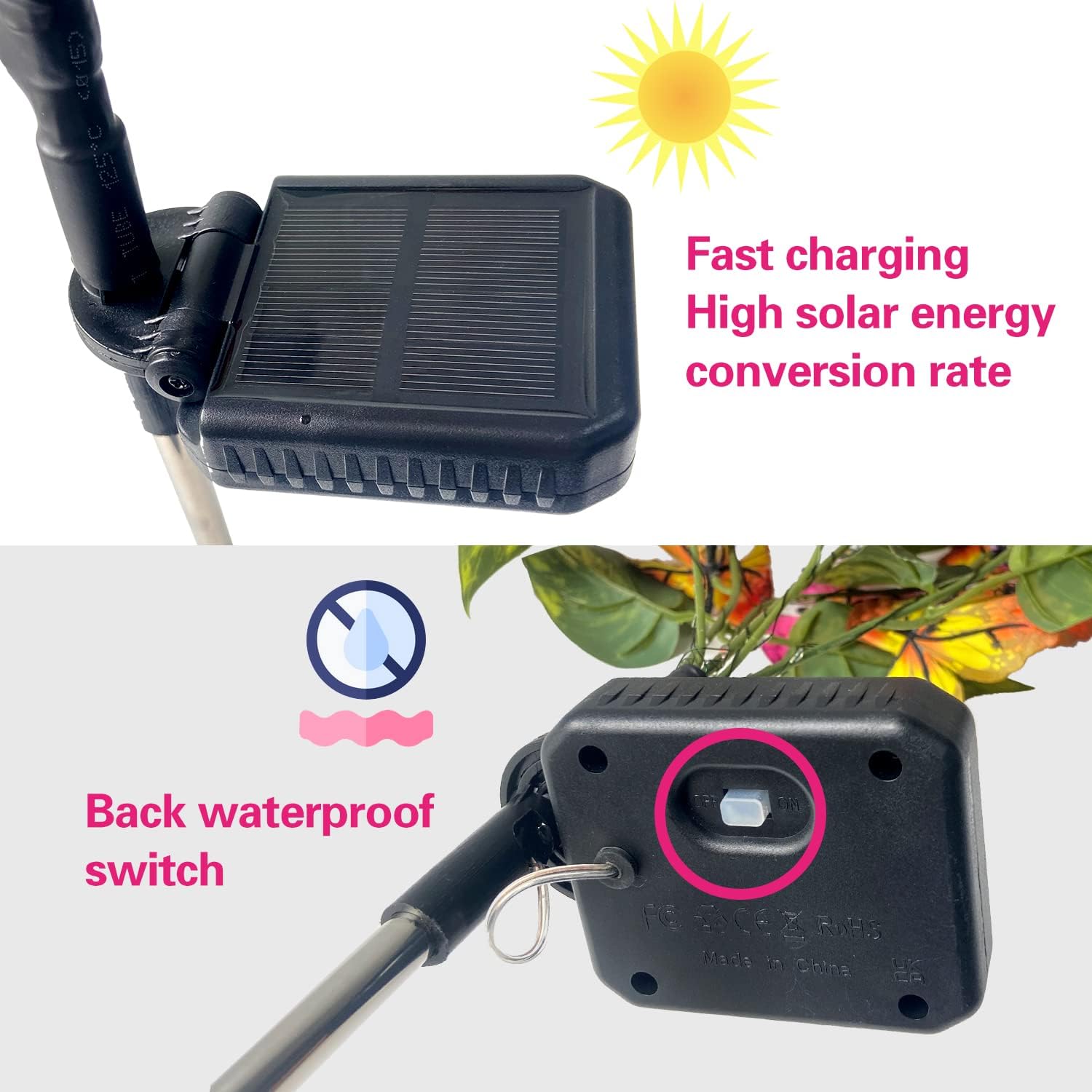 Thumbnail 4 de IGRARK Solar Power Garden Lights 2 Pack