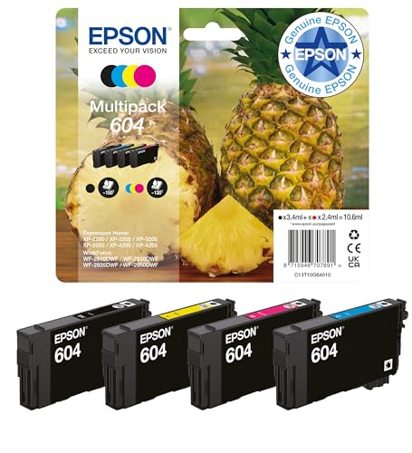 Detalle de Epson 604 Pineapple Genuine Multipack – 4-colour Ink Cartridges