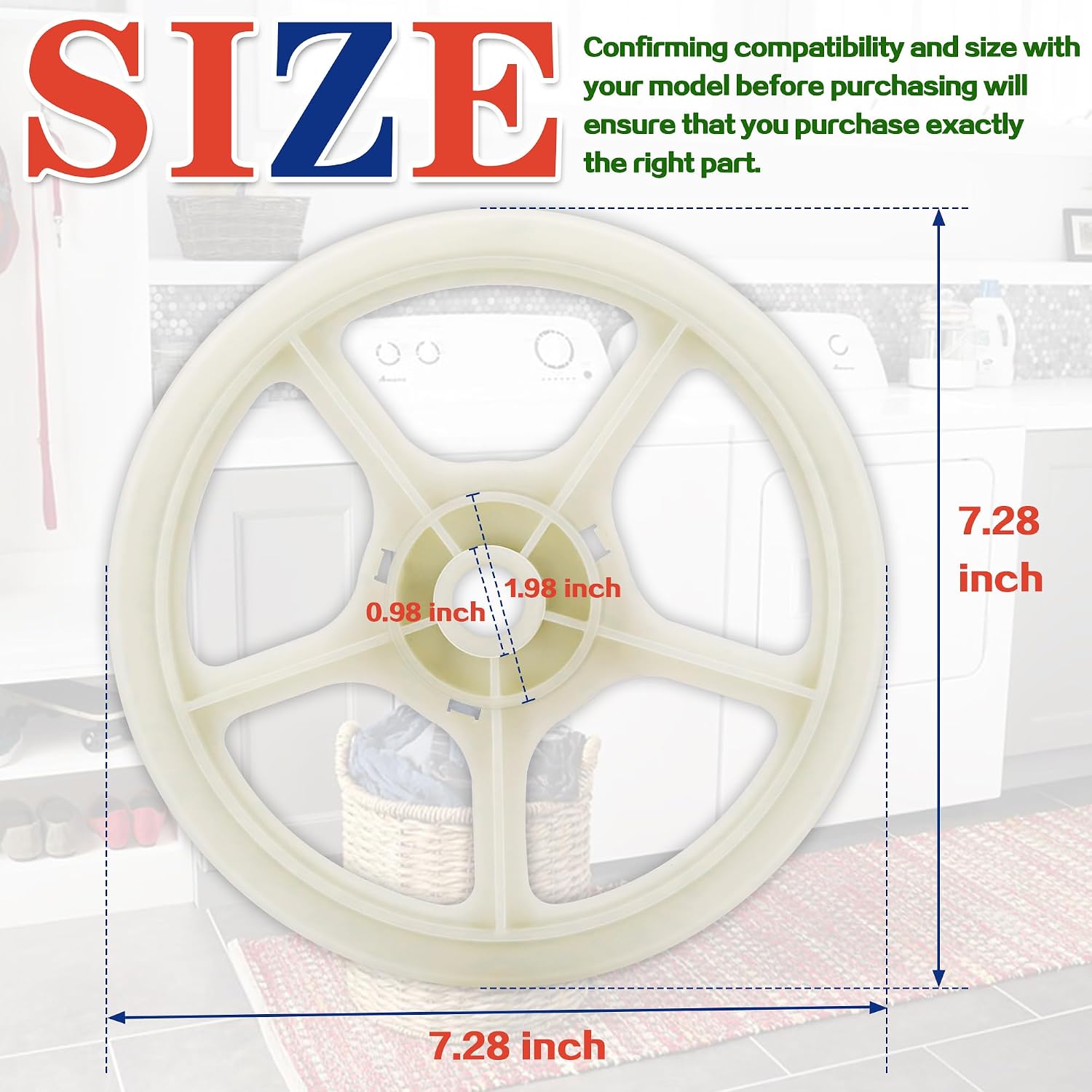Thumbnail 6 de Bakaoof 12002213 Washer Thrust Bearing Kit with Pulley and Washers