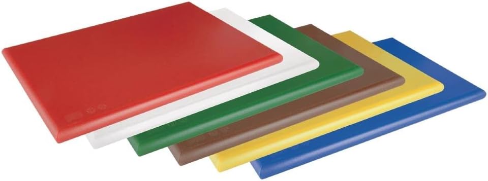 Detalle de Hygiplas Extra dickes blaues Schneidebrett 25 x 450 x 300 mm – HDPE, spülmaschinenfest