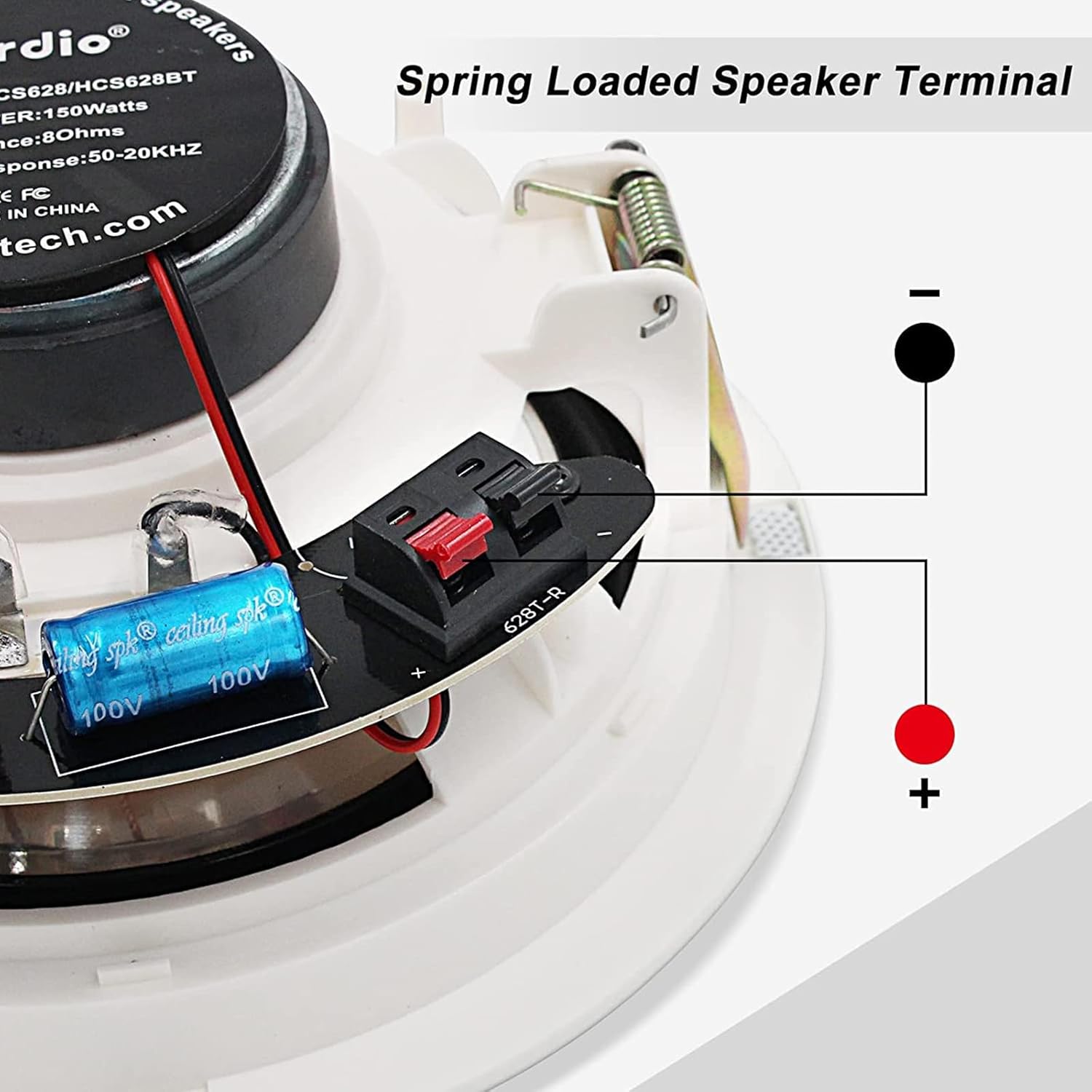 Thumbnail 4 de Herdio 6.5" 4 PCS 600 Watts Bluetooth Ceiling Speakers (recessed) with TWS pairing