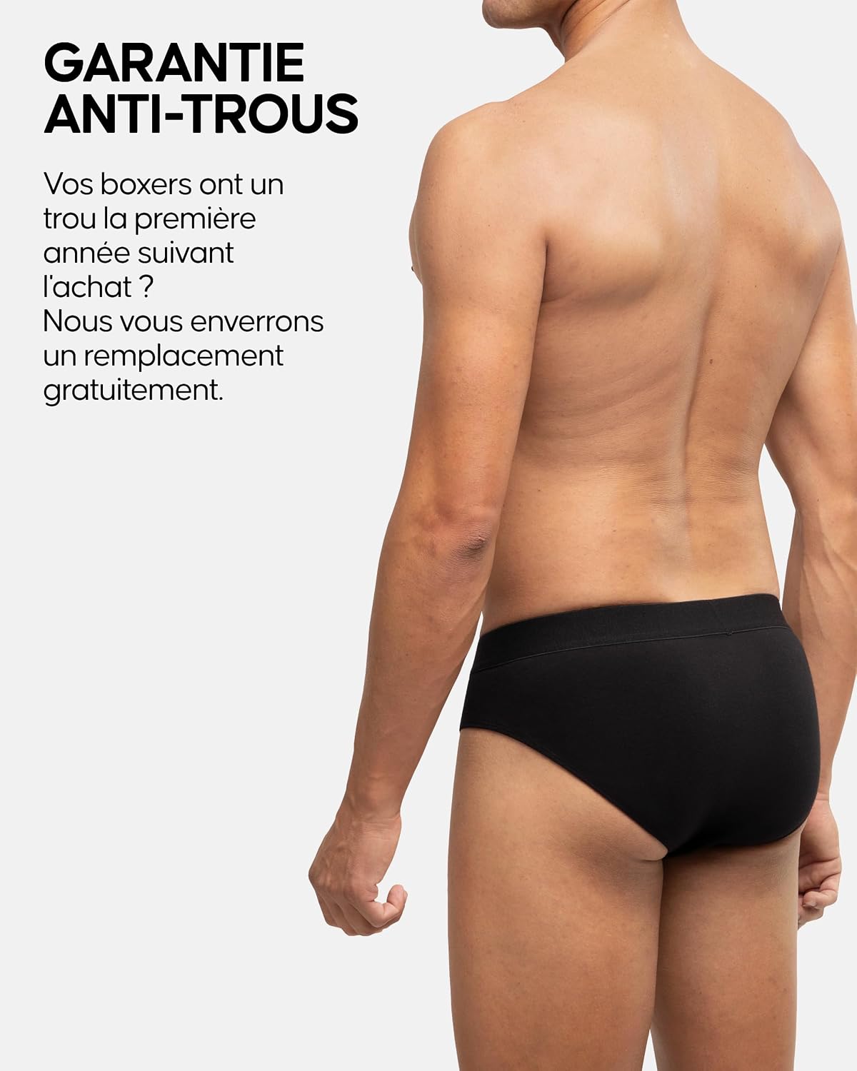 Detalle 2 de Danish Endurance Lot de 6 slips classiques homme sans étiquette en coton (95%) et élasthanne