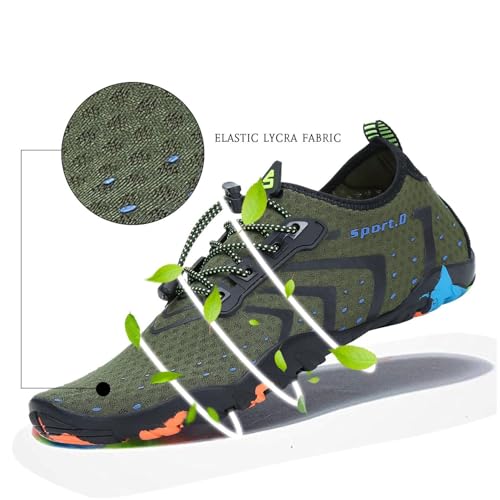 Detalle de SAGUARO Water Shoes for Women and Men: Quick-Dry Aqua Shoes for Beach, Swim and Surf