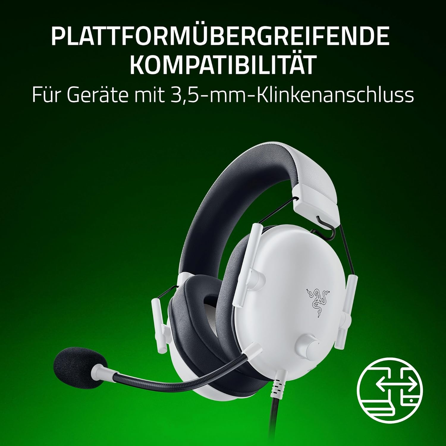 Thumbnail 6 de Razer BlackShark V2 X (Xbox) – kabelgebundenes Esports-Headset für Xbox Series X|S