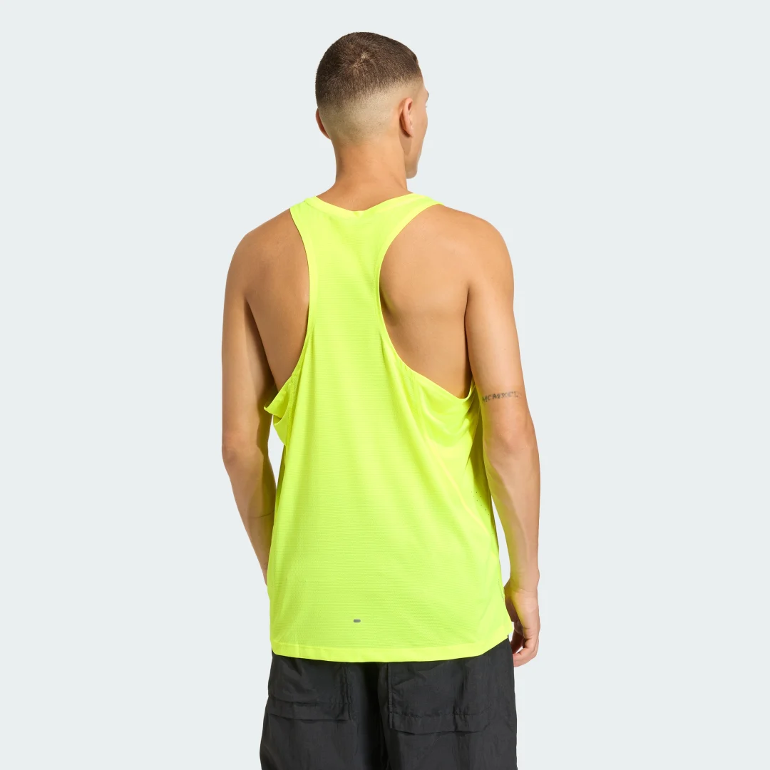 Thumbnail 1 de Camiseta de tirantes para running adi365Breeze de Adidas – Amarillo