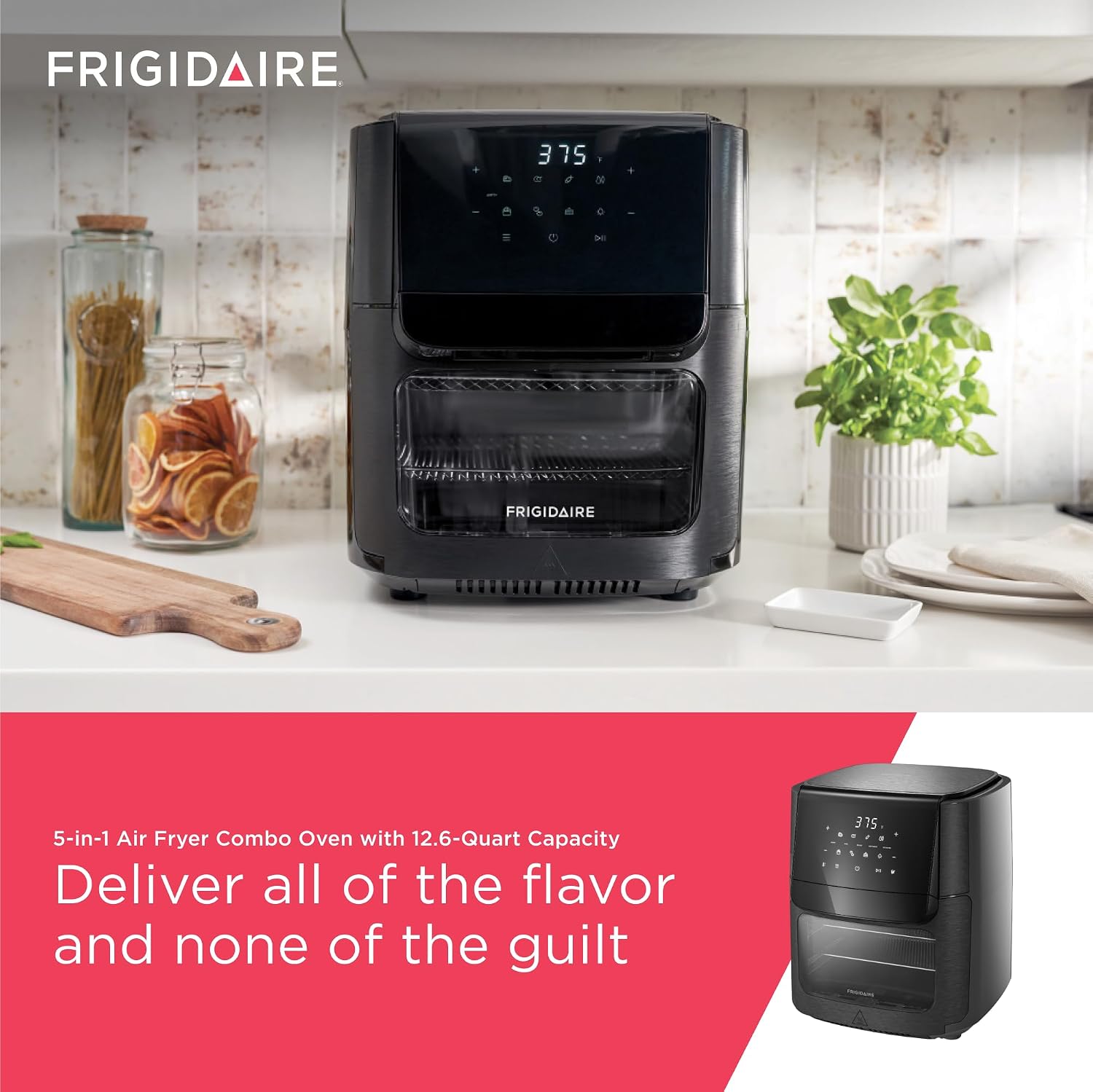 Detalle de Frigidaire 5-in-1 Air Fryer Oven 12.6 QT 🍽
