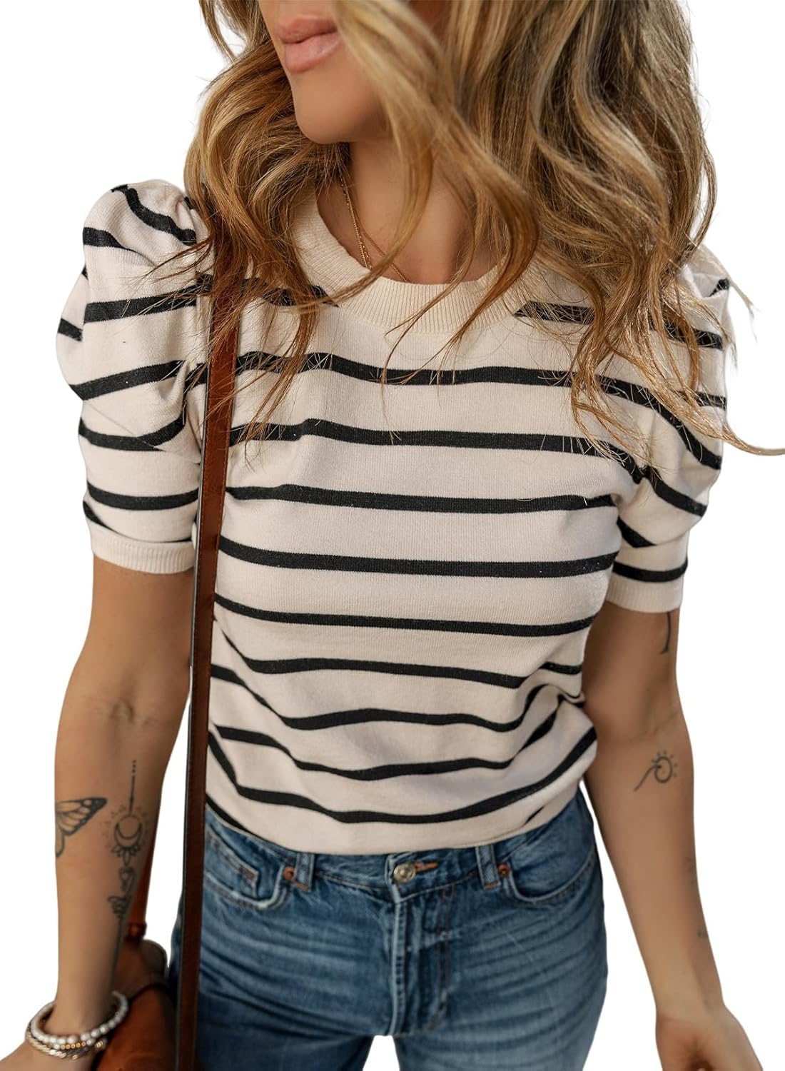 Thumbnail 5 de Dokotoo 2026 Striped Puff Sleeve Top