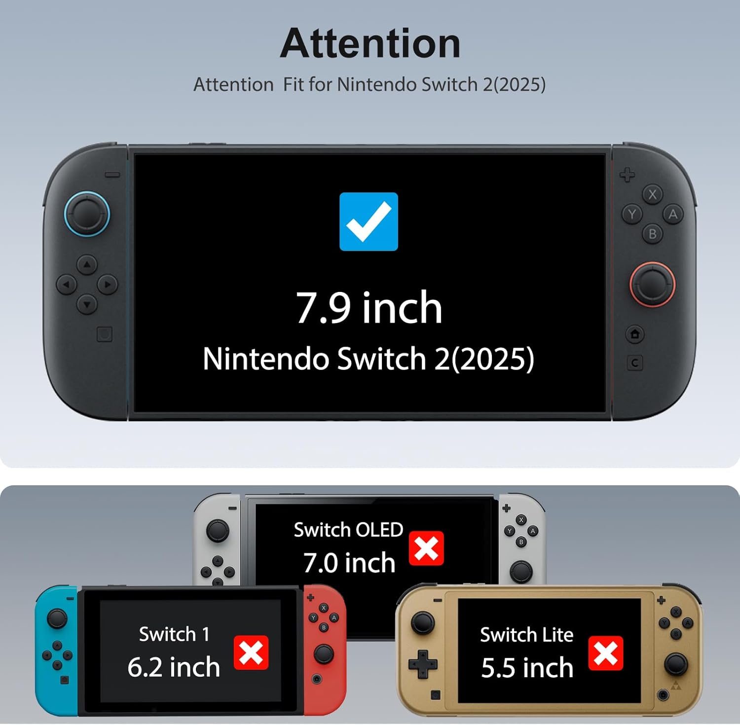 Thumbnail 1 de SPARIN Screen Protector for Nintendo Switch 2 3-pack