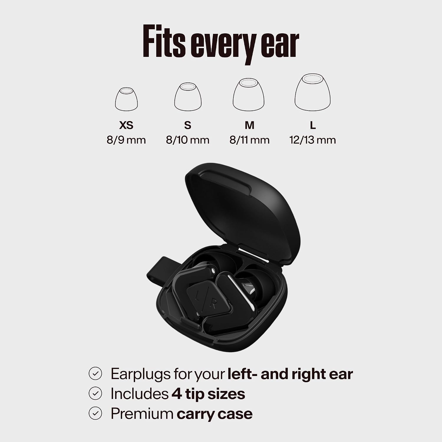 Detalle 2 de Alpine Tune Earplugs: High-Fidelity Concert Ear Protection (19 dB) with 4 Sizes