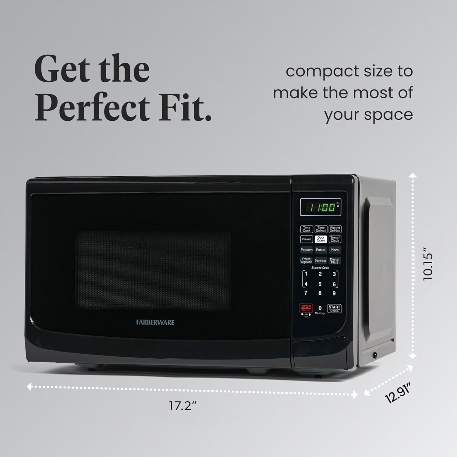 Detalle 2 de Farberware 0.7 Cu Ft Countertop Microwave 🍲