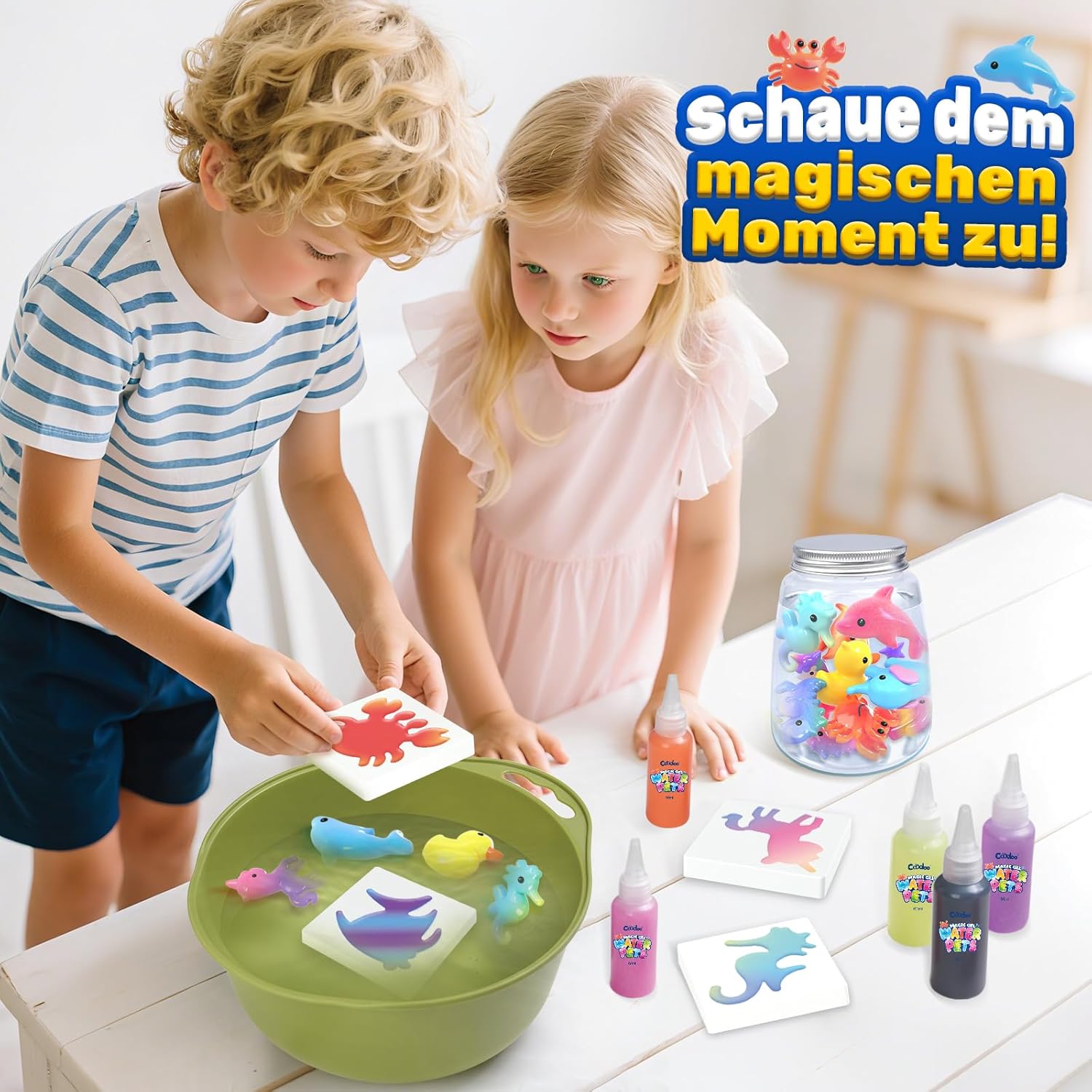 Thumbnail 4 de Magic Water Elf Magisches Wasser‑Gel Spielset mit 10 Gel‑Beuteln