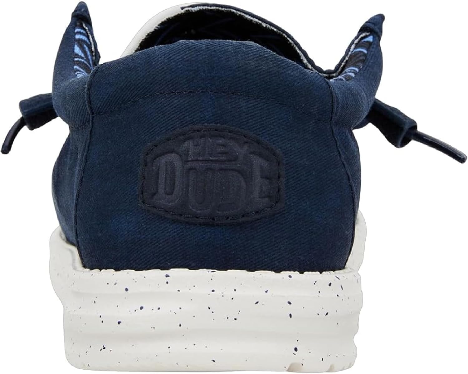 Detalle de Hey Dude Wally Washed Canvas Herren – Slip-On Schuhe im Mokassin-Stil