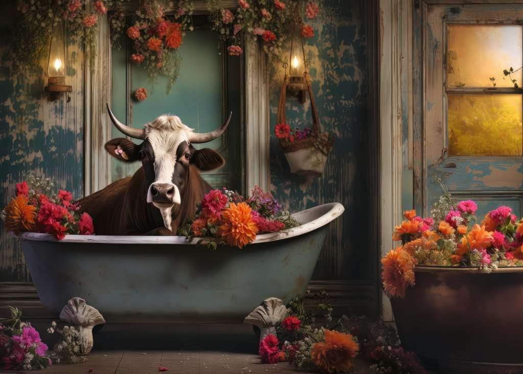 Detalle 2 de Ravensburger Puzzle 1000 pièces La vache