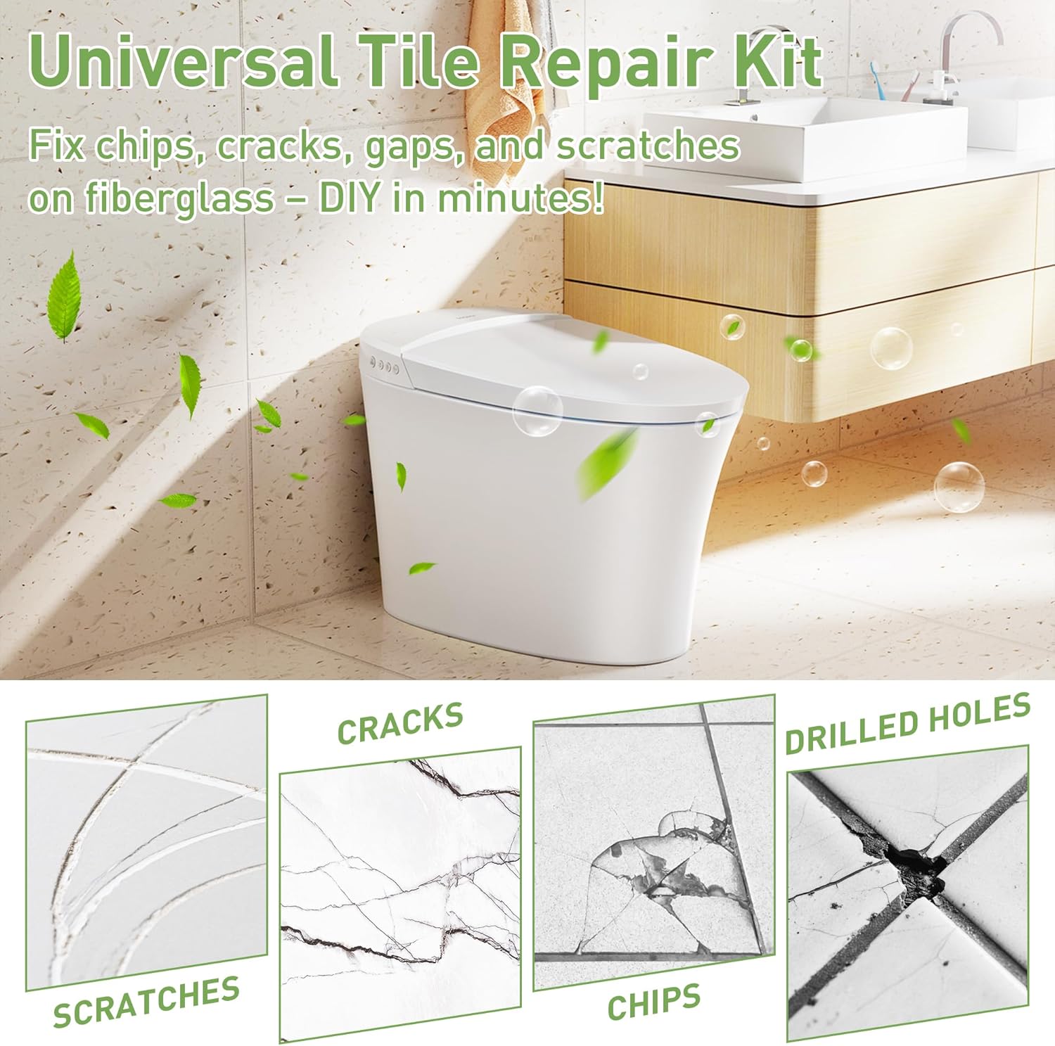 Thumbnail 5 de Surface repair kit for tubs, 4 colour pastes