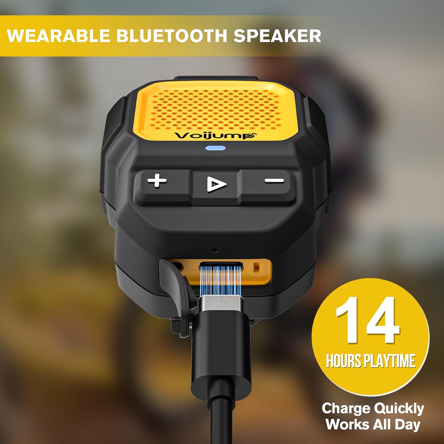 Detalle de Voijump Clip-On Bluetooth Speaker, IP67
