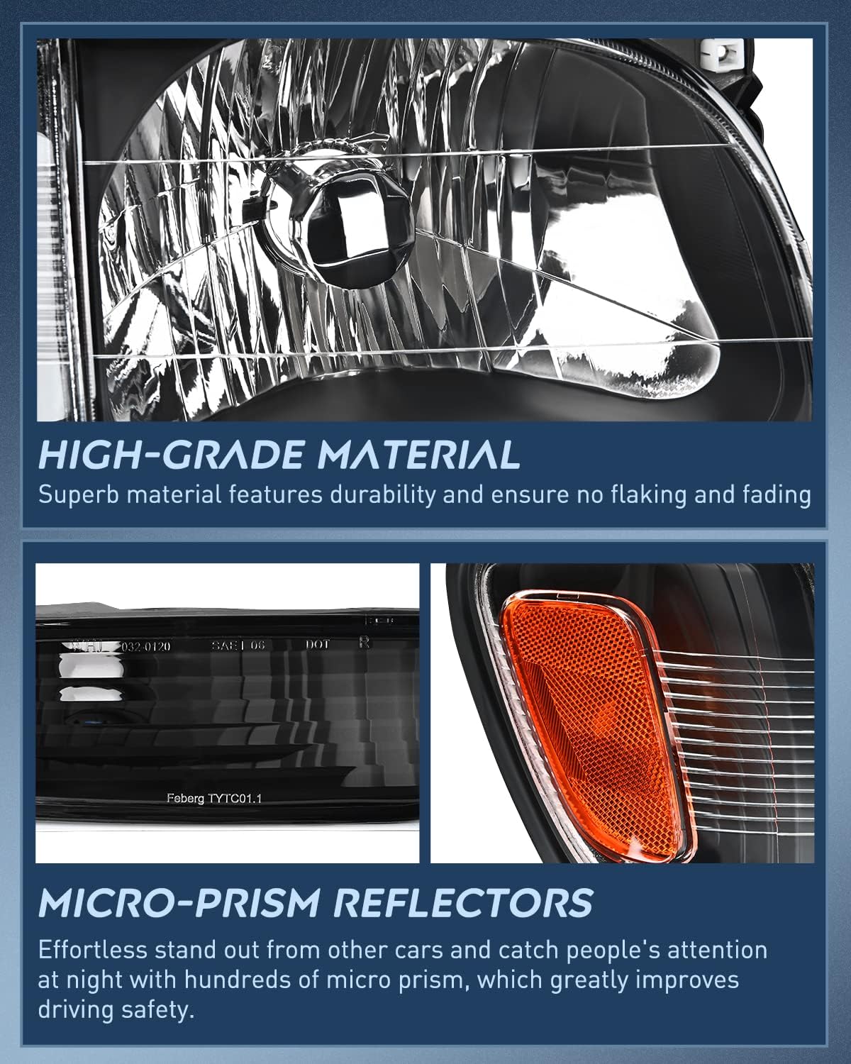 Thumbnail 5 de Nilight Headlight Assembly 2001-2004