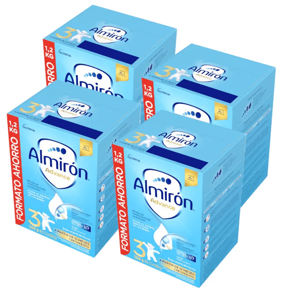 Detalle de Almirón Advance 3 Leche de Crecimiento 4x1,2 kg: ficha de compra y uso