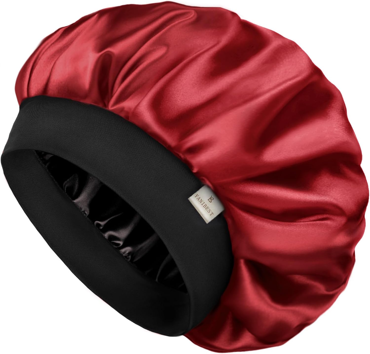 Detalle 2 de YANIBEST Double-Layer Satin Bonnet for Sleeping – Sleep Cap for Hair Protection