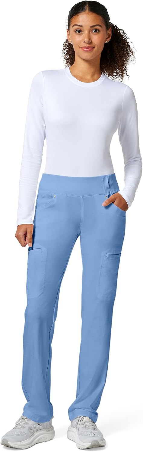 Thumbnail 6 de Cherokee CK002 Iflex Women's Straight-Leg Scrub Pants, 6 Pockets, 360° Stretch