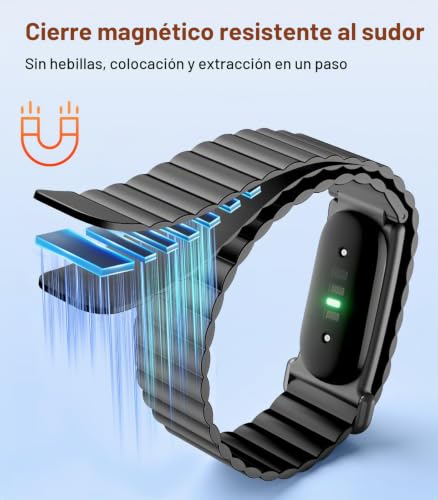 Detalle de TiMOVO Sport: Correa Magnética de Silicona para Fitbit Air, comodidad y ajuste diario