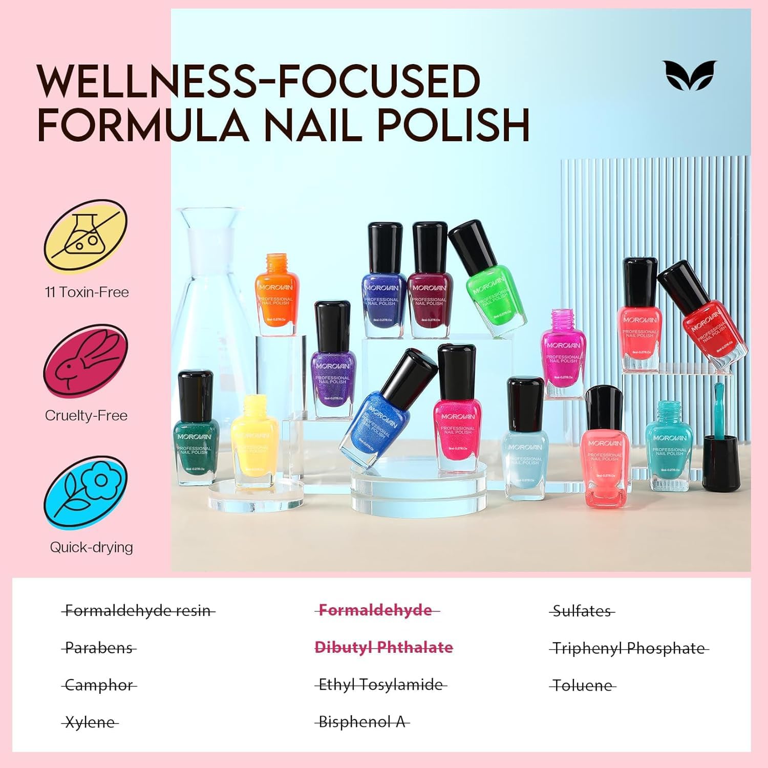Thumbnail 2 de Morovan Nail Polish Set 15 Colors