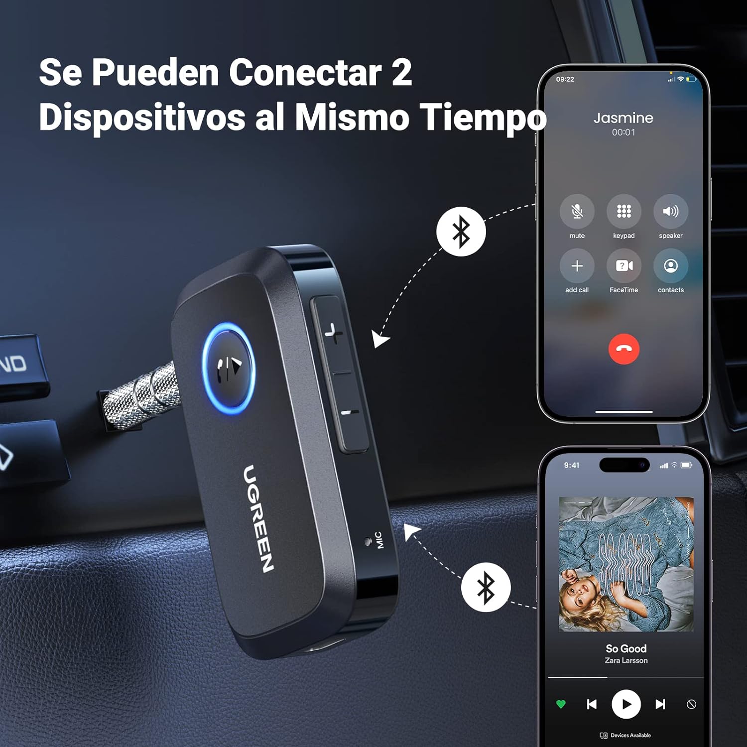Thumbnail 4 de UGREEN Receptor Bluetooth 6.0 3.5mm
