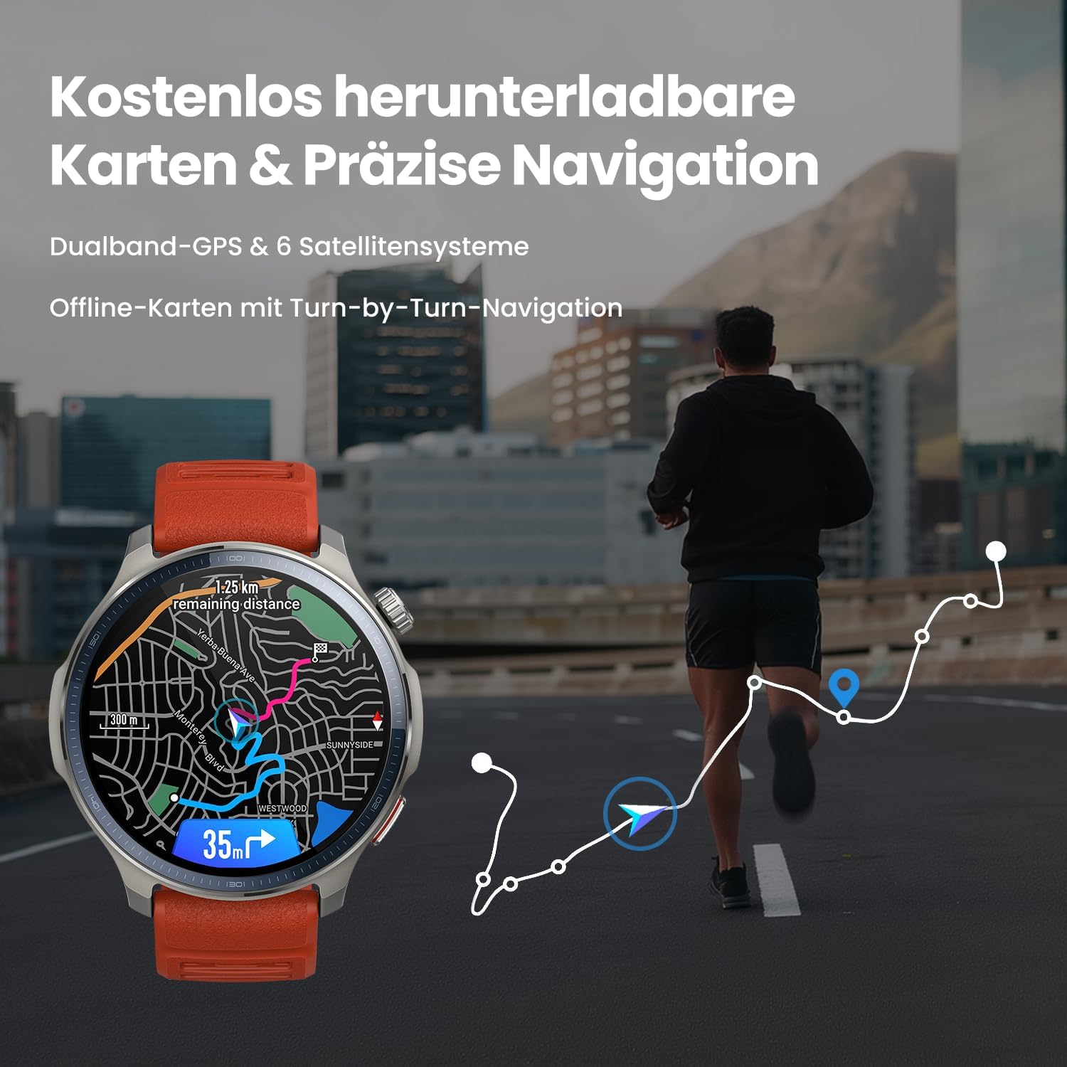Thumbnail 4 de Amazfit Balance 2 Smartwatch 47 mm – 21 Tage Akku