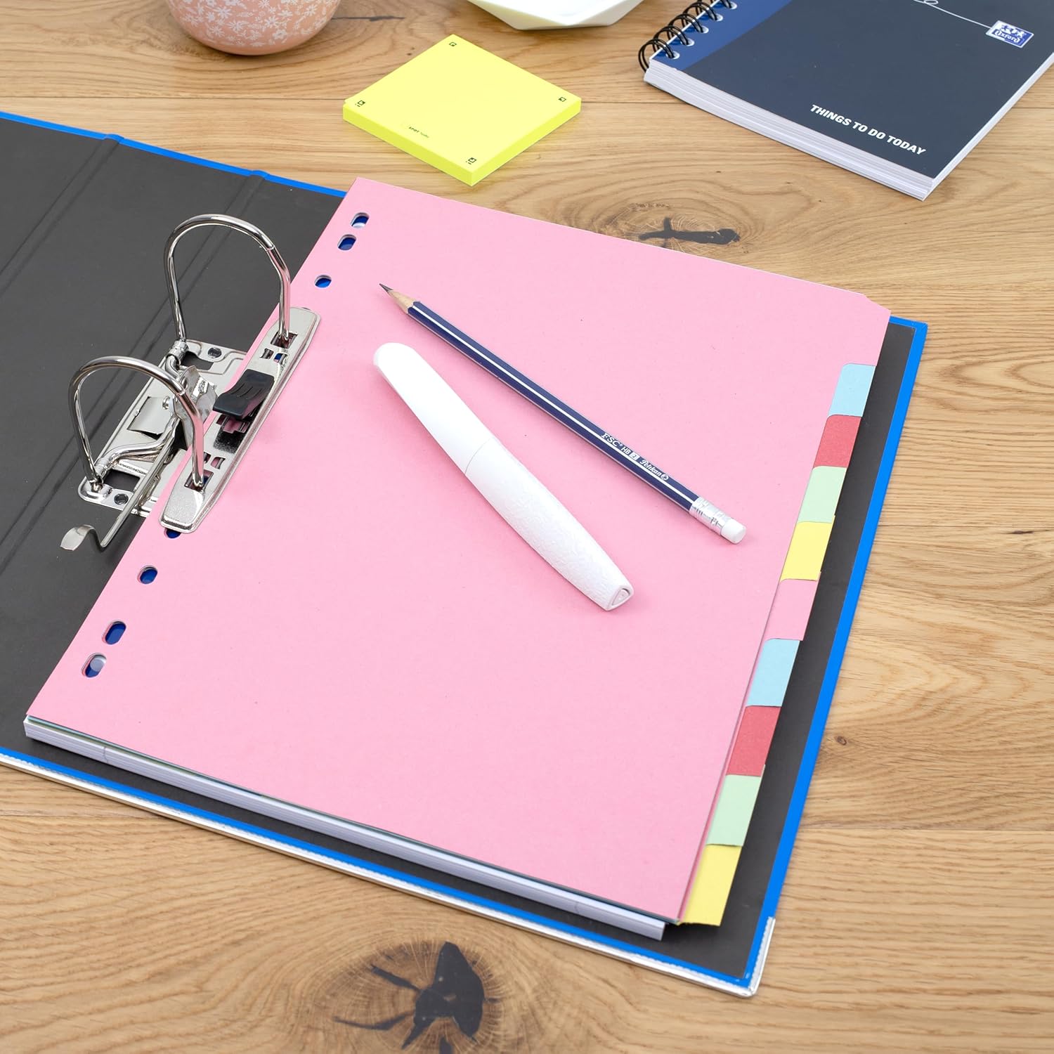 Thumbnail 5 de Elba A4 Pink 10-Part File Dividers 5 Pack