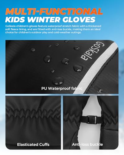 Thumbnail 5 de GoSkala Gants Hiver pour Enfants, gants sport tactiles imperméables ⚙