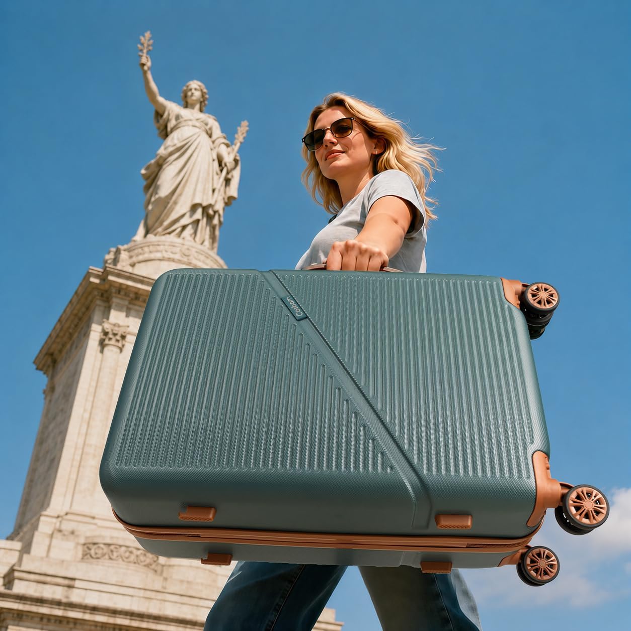 Thumbnail 1 de Cosbarn 5-Piece Luggage Set with ABS Shell and TSA Lock — 28/24/20-Inch, Spinner Wheels