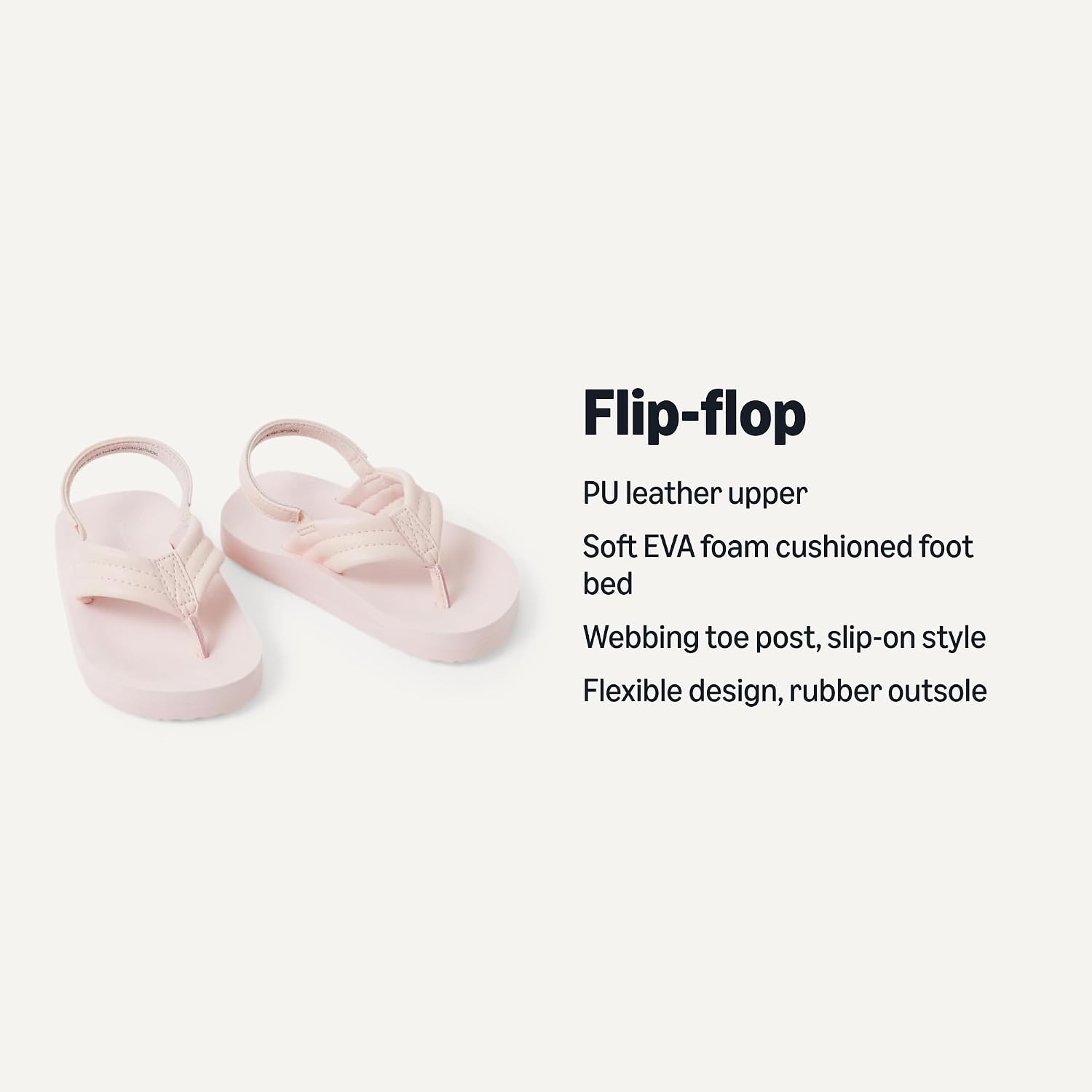 Detalle de Amazon Essentials Unisex Kids Flip Flop with Back Strap