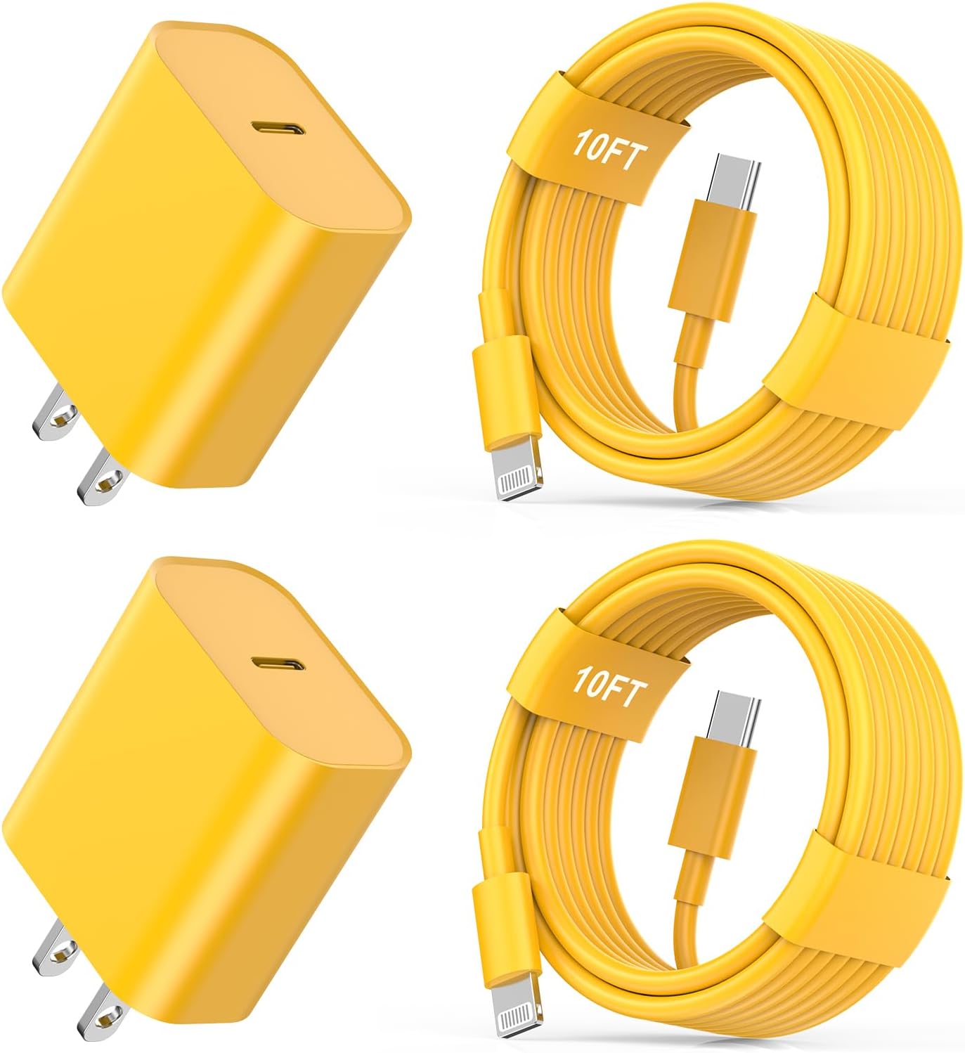 Detalle de QASHQAI XHD-PD20W 20W USB-C iPhone Charger with 10-Foot Lightning Cables