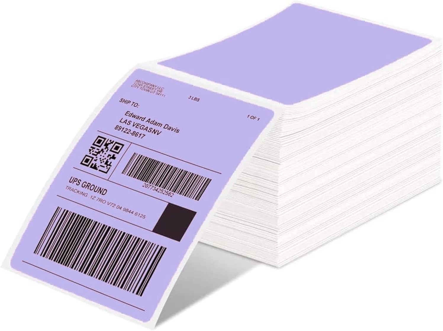 Detalle 2 de Phomemo SLP-4*6-500-PU Thermal Shipping Labels, 4 x 6 Inches, 500 Count