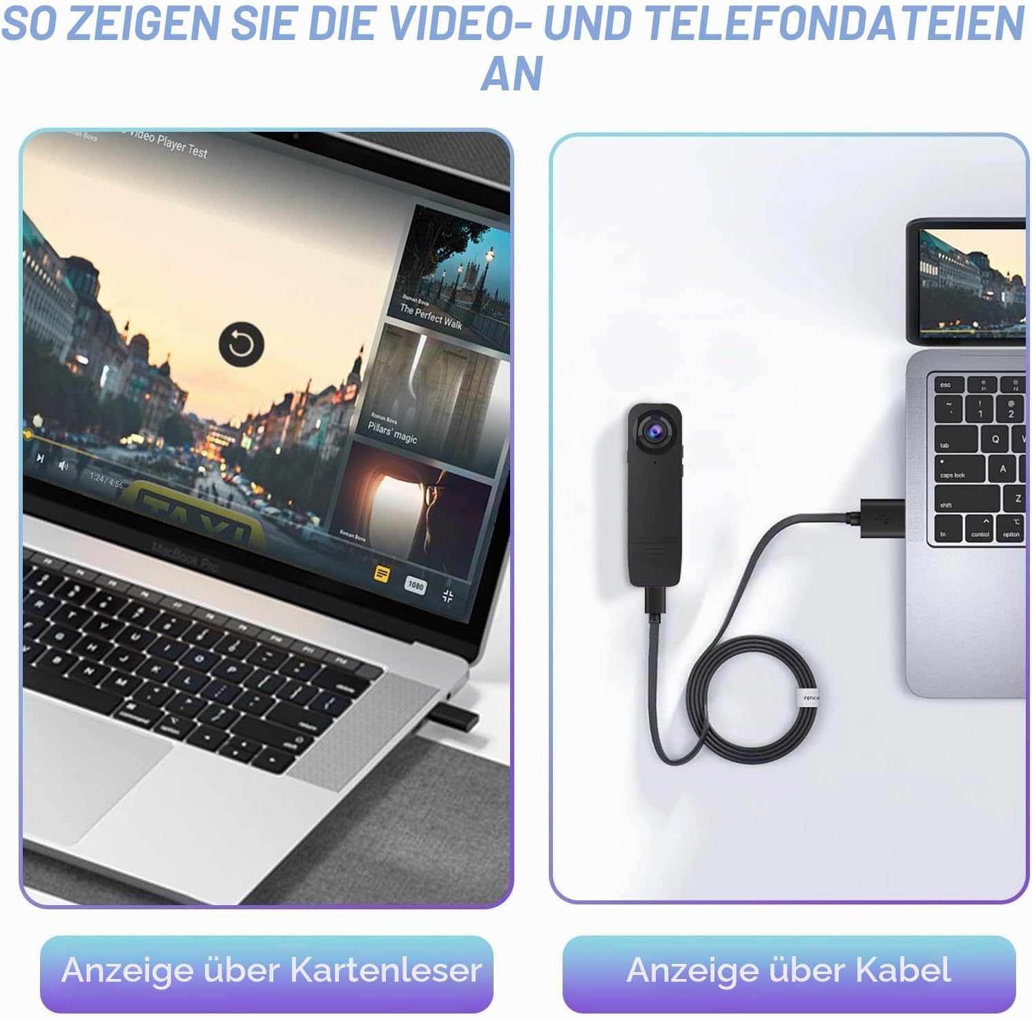 Thumbnail 5 de Kaysunlink 1080P Körperkamera A18 mit 64GB Karte – Nachtaufnahme, Loop-Aufzeichnung und tragbare Taschenkamera