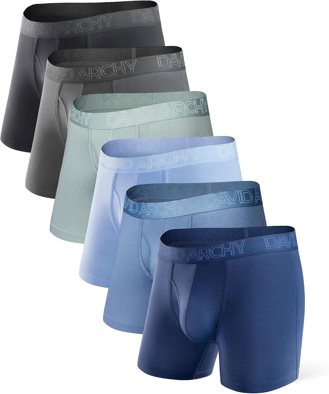 Detalle de David Archy Boxer Briefs Breathable Moisture-Wicking