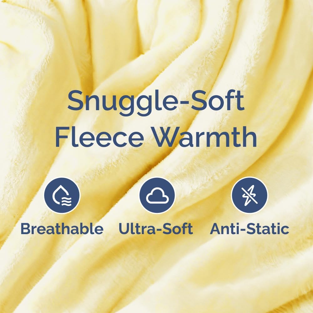 Thumbnail 2 de Ultra Soft Fleece Blanket Queen Size – Flannel Fleece Luxury, Lightweight Yet Warm