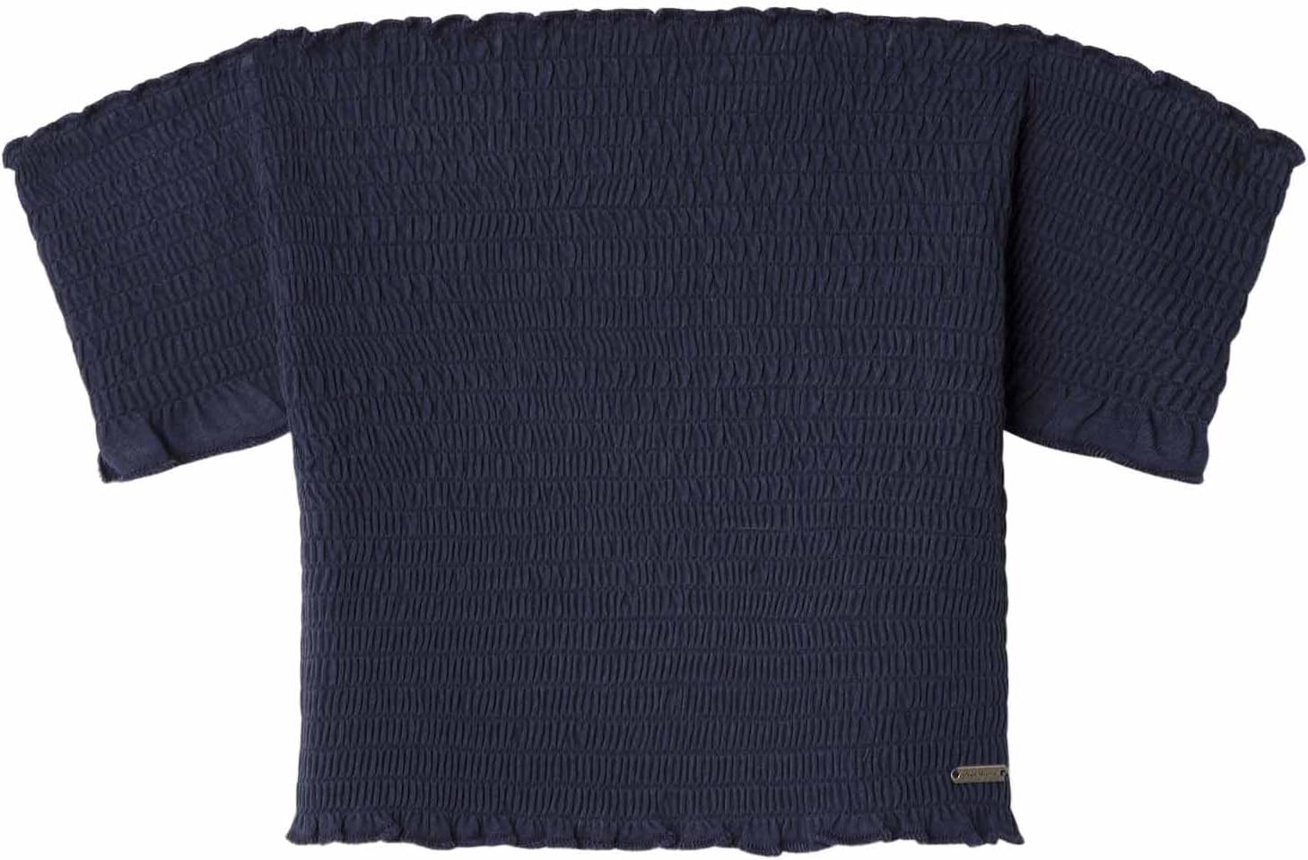 Detalle de Pepe Jeans Georgina T-Shirt Fille – Blouse estivale à épaules dénudées
