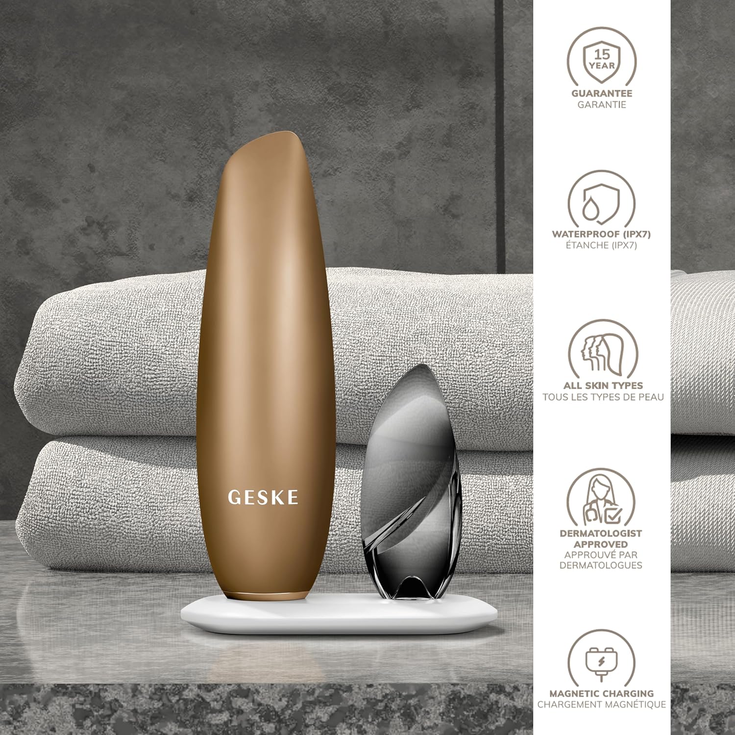Detalle 2 de GESKE Maschera peeling magnetica 5 in 1 SmartAppGuided™ – pulizia profonda e routine personalizzata