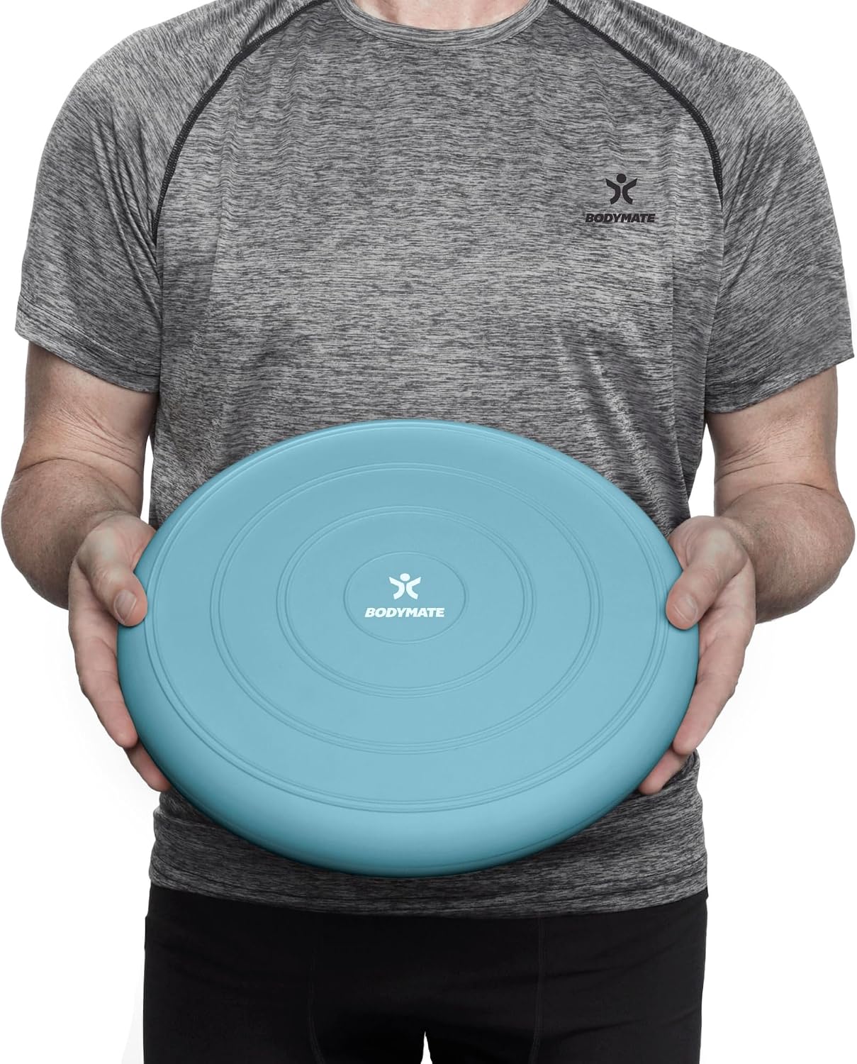Detalle de BODYMATE Cuscino propriocettivo Gonfiabile Comfort Ø33 cm con Pompa - Allenamento equilibrio, core e schiena