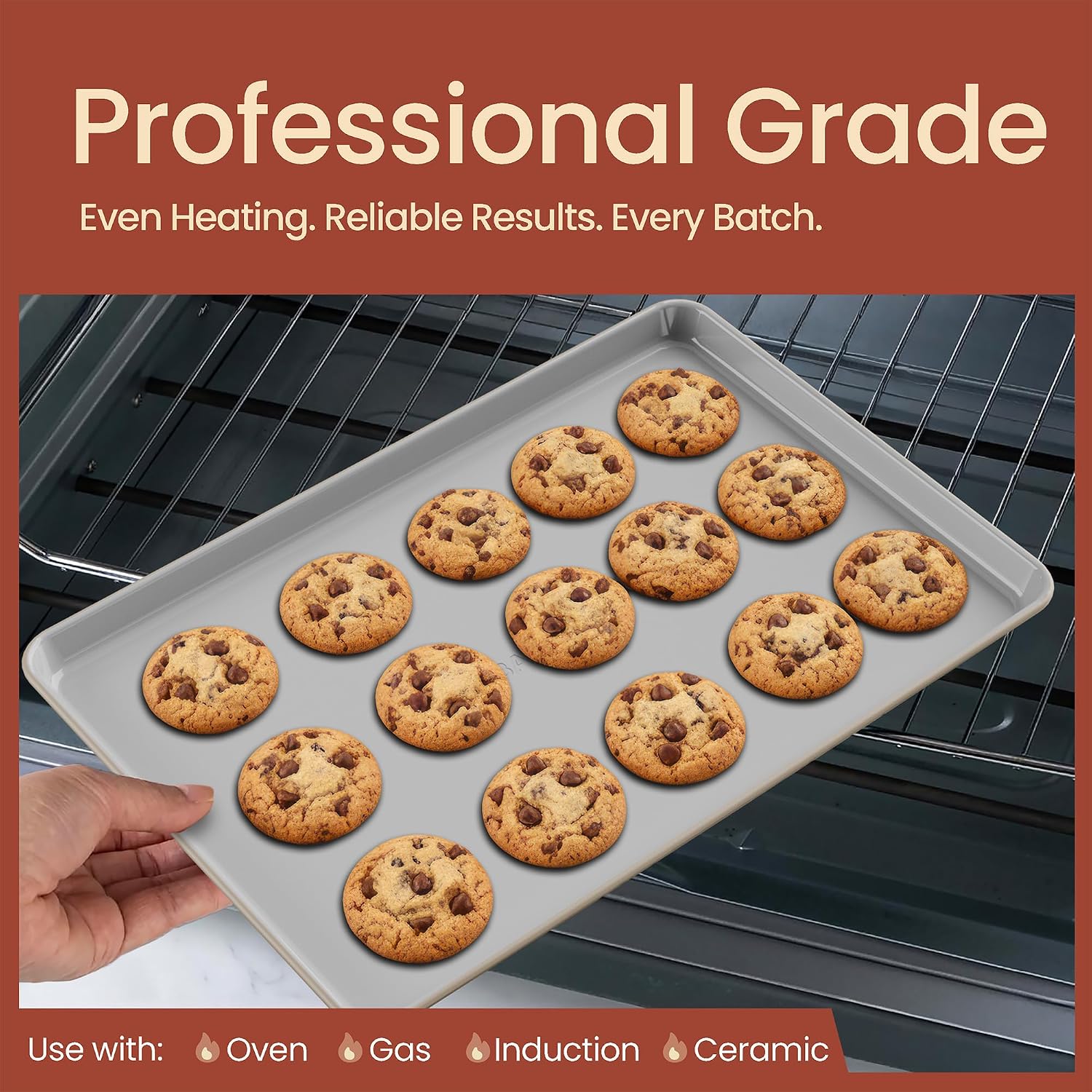 Detalle de Bakken 8-Piece Ceramic Bakeware Set, Oven Safe to 500°F 🍽